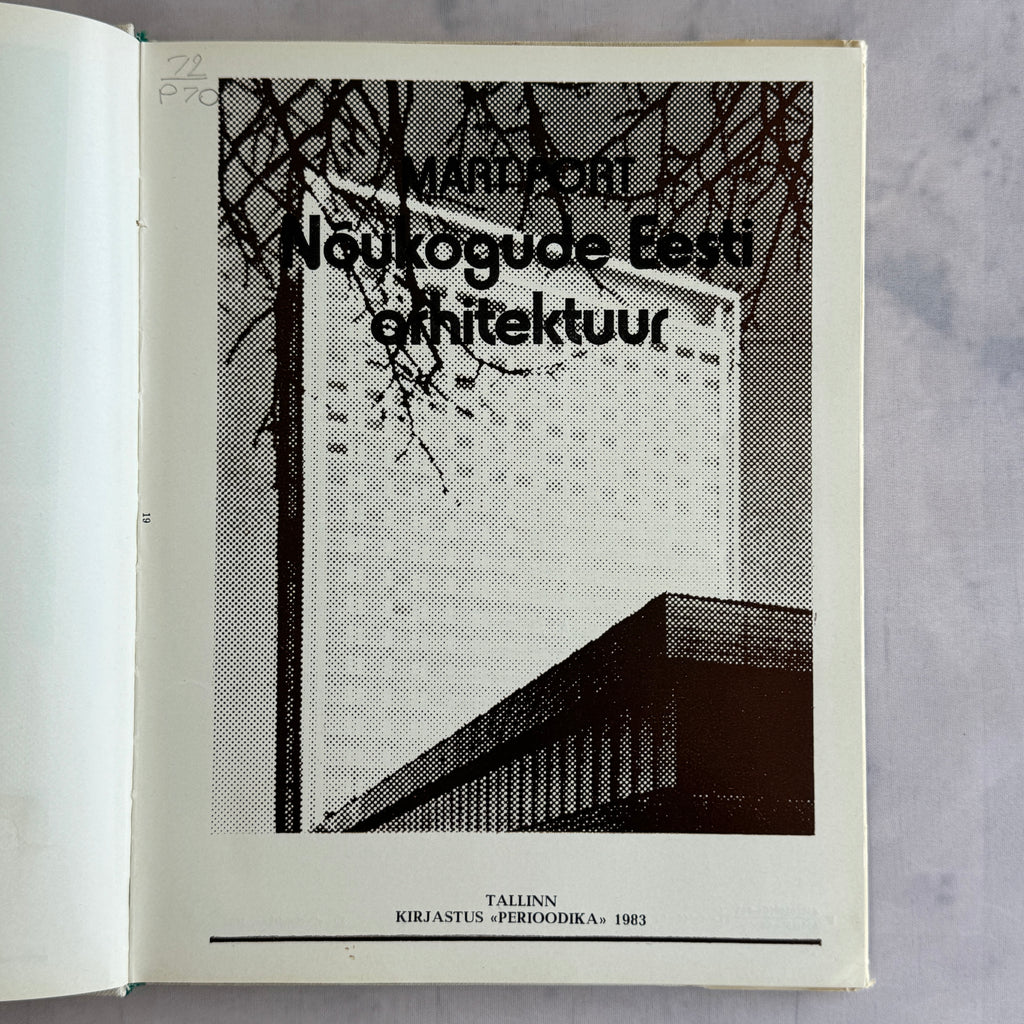 Soviet Modernism Architecture Book – Nõukogude Eesti Arhitektuur (1983) Mart Port – Tallinn Baltic Architecture