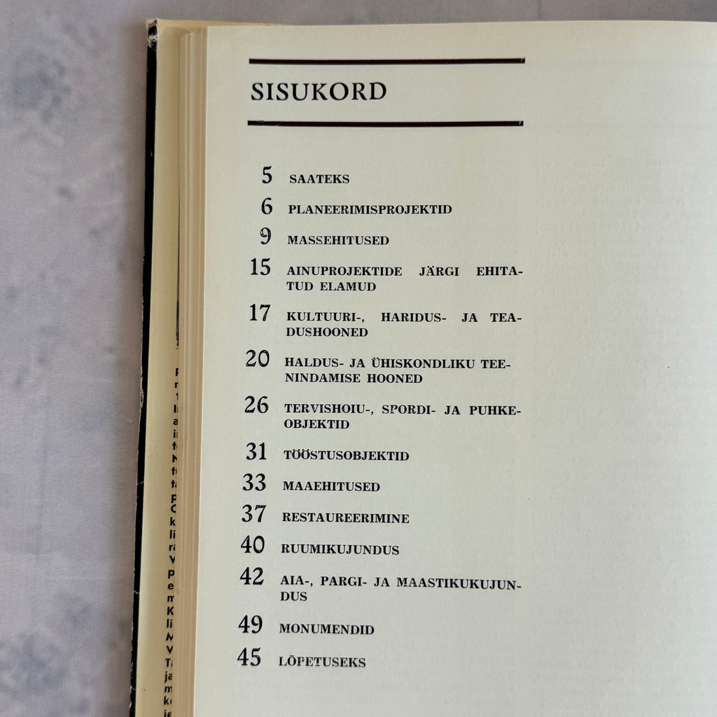 Soviet Modernism Architecture Book – Nõukogude Eesti Arhitektuur (1983) Mart Port – Tallinn Baltic Architecture