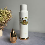 Bullet Shaped Ceramic Decanter with Roe Deer – Gold Tip Cork Stopper, 31 cm