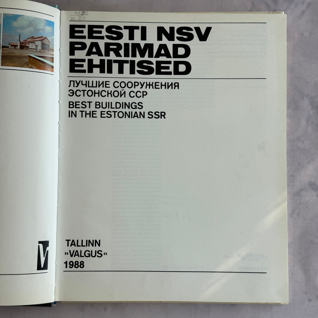 Best Buildings in the Estonian SSR (1988) – Soviet Modernism Architecture Photo Book