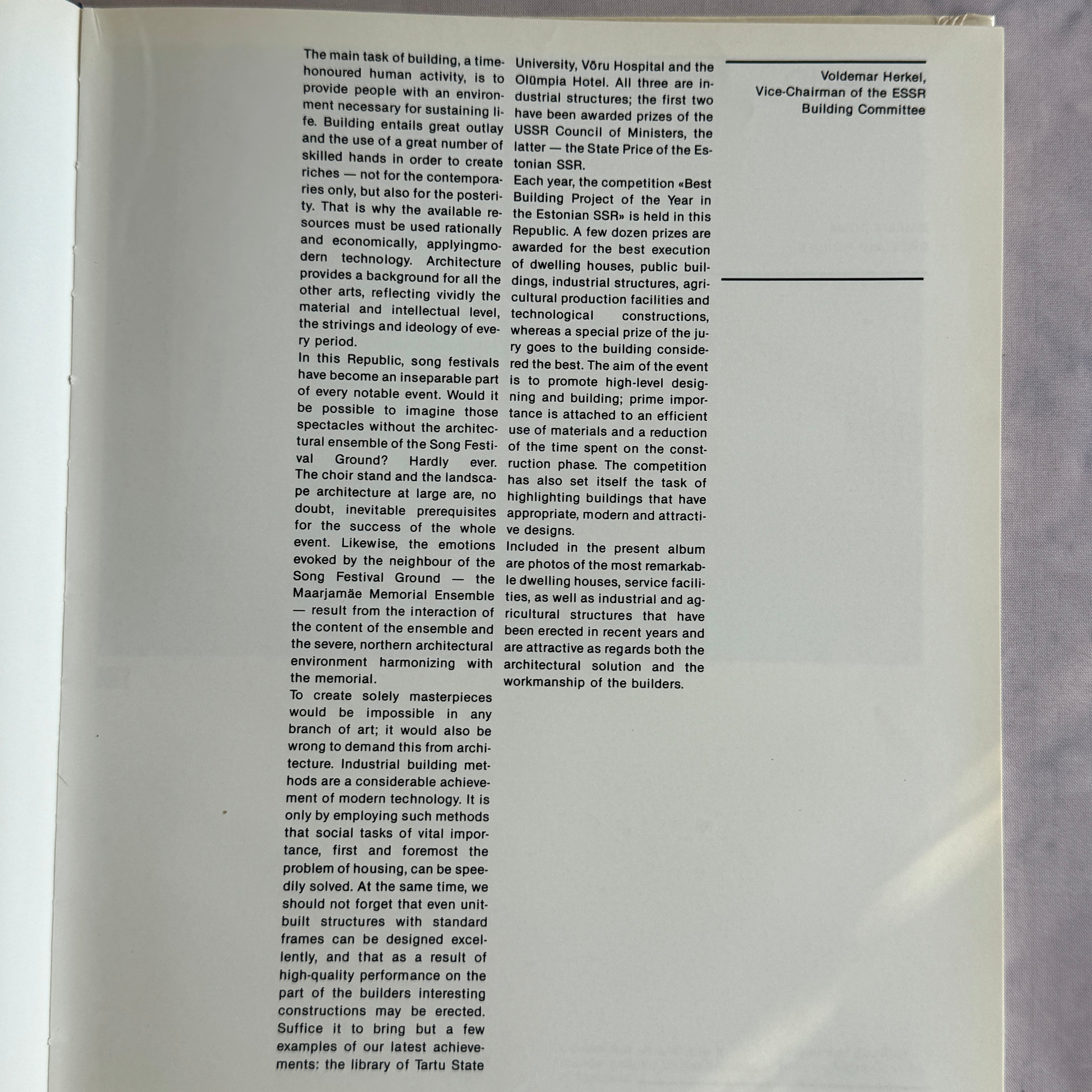 Best Buildings in the Estonian SSR (1988) – Soviet Modernism Architecture Photo Book