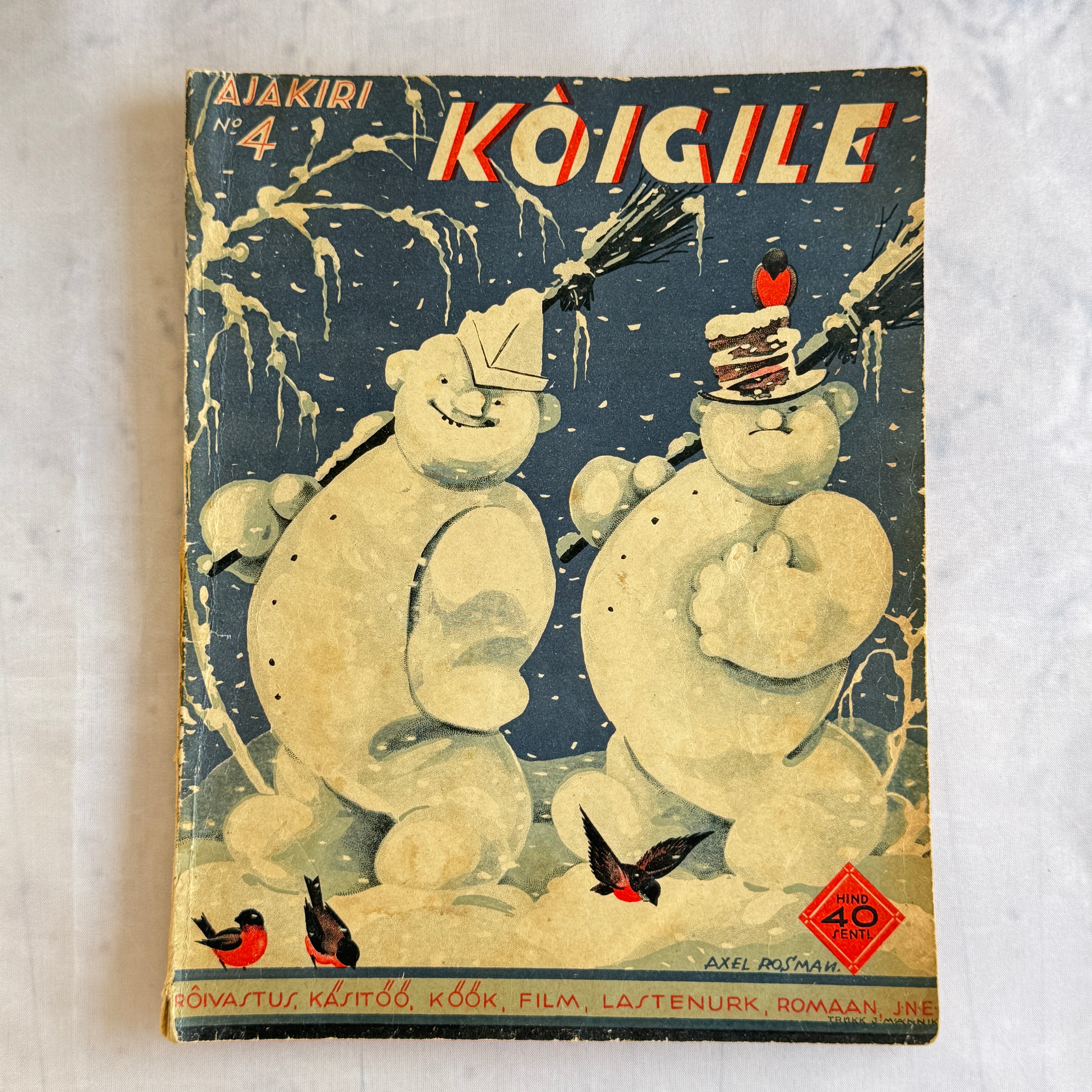 1936 Estonian Magazine “Kõigile” – Pre-WWII Family Magazine
