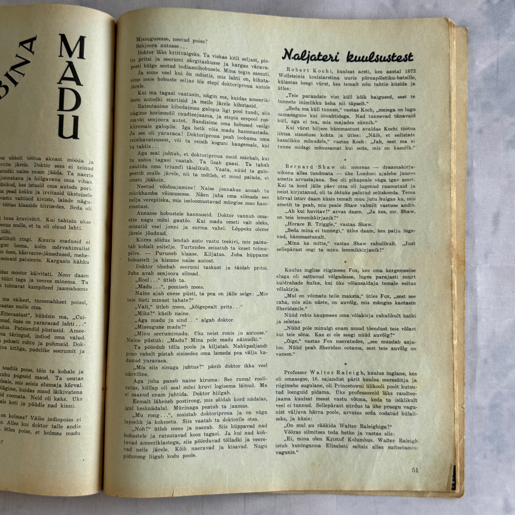1936 Estonian Magazine “Kõigile” – Pre-WWII Family Magazine