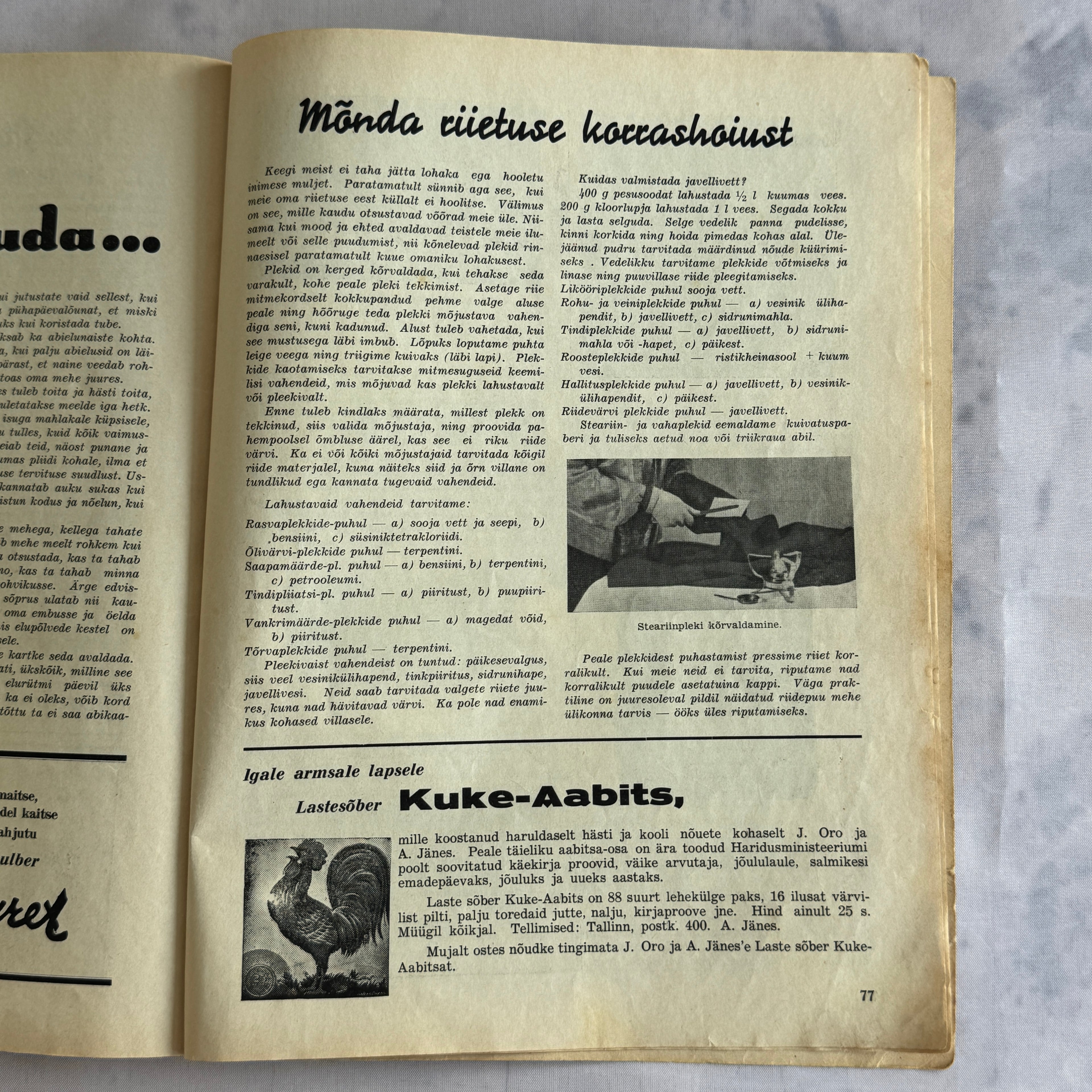1936 Estonian Magazine “Kõigile” – Pre-WWII Family Magazine