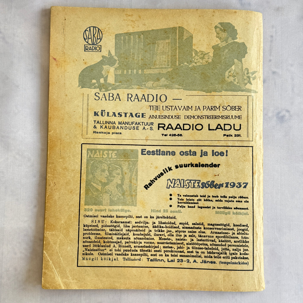 1936 Estonian Magazine “Kõigile” – Pre-WWII Family Magazine
