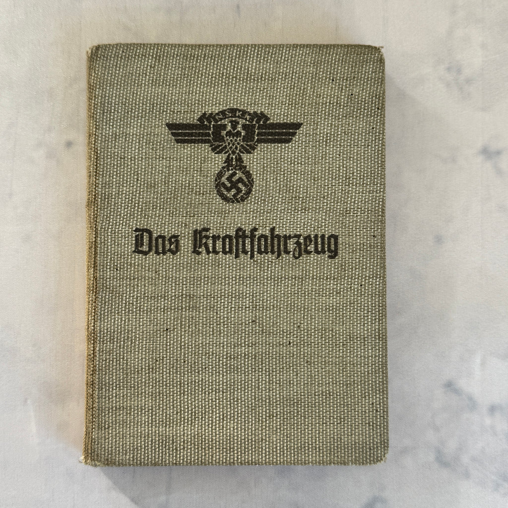 WWII German NSKK Training Manual “Das Kraftfahrzeug” (c. 1940) – Fold-Out Technical Diagrams