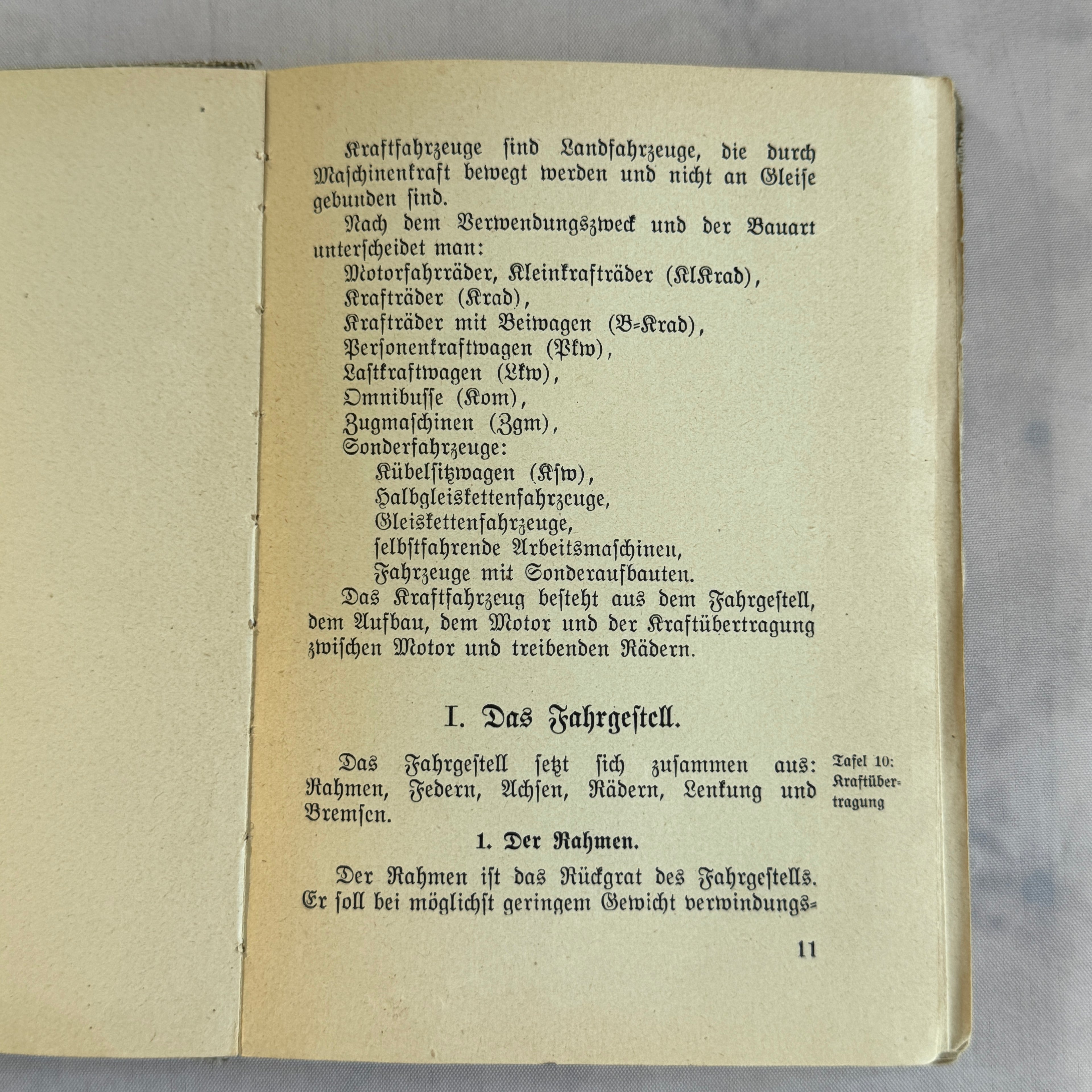 WWII German NSKK Training Manual “Das Kraftfahrzeug” (c. 1940) – Fold-Out Technical Diagrams
