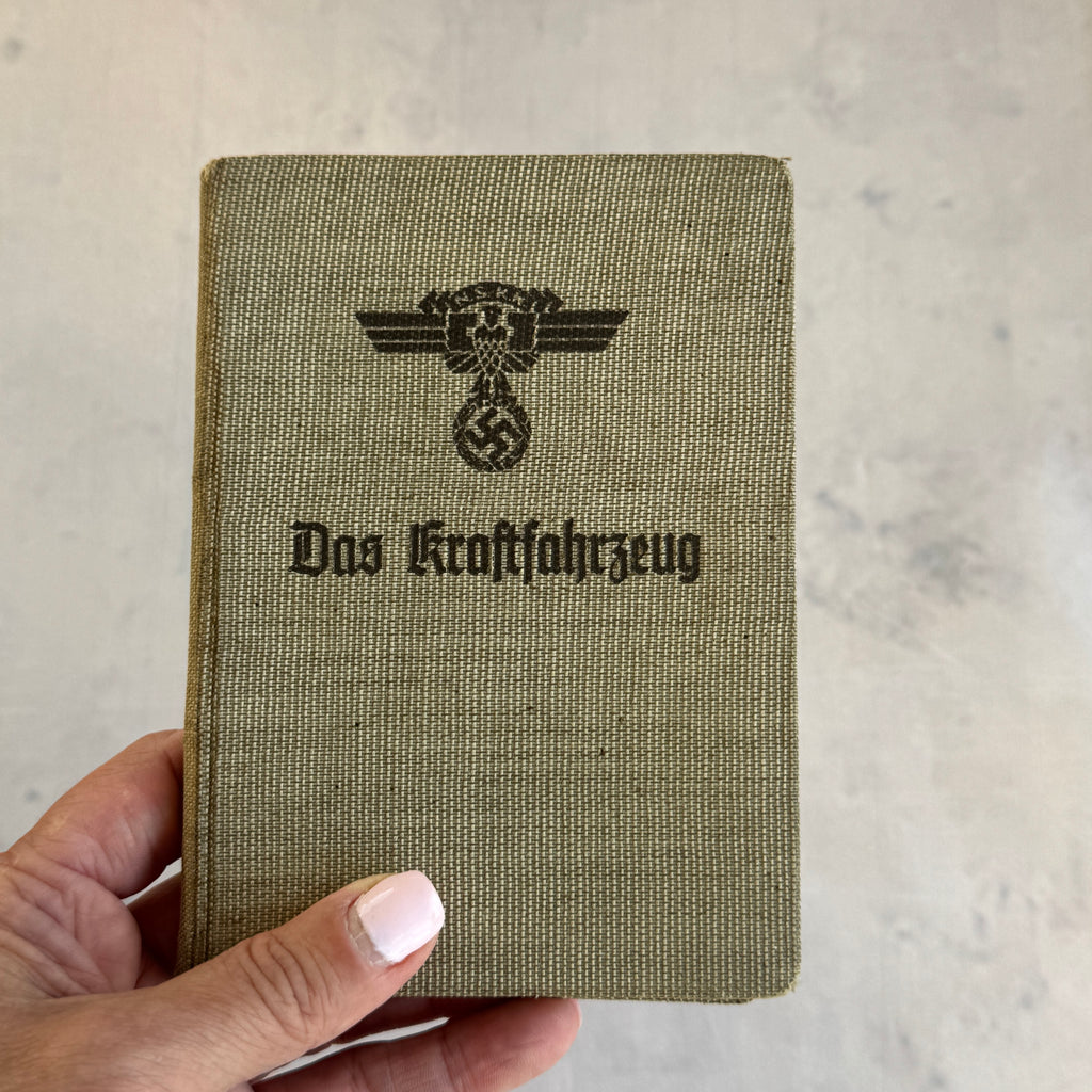 WWII German NSKK Training Manual “Das Kraftfahrzeug” (c. 1940) – Fold-Out Technical Diagrams