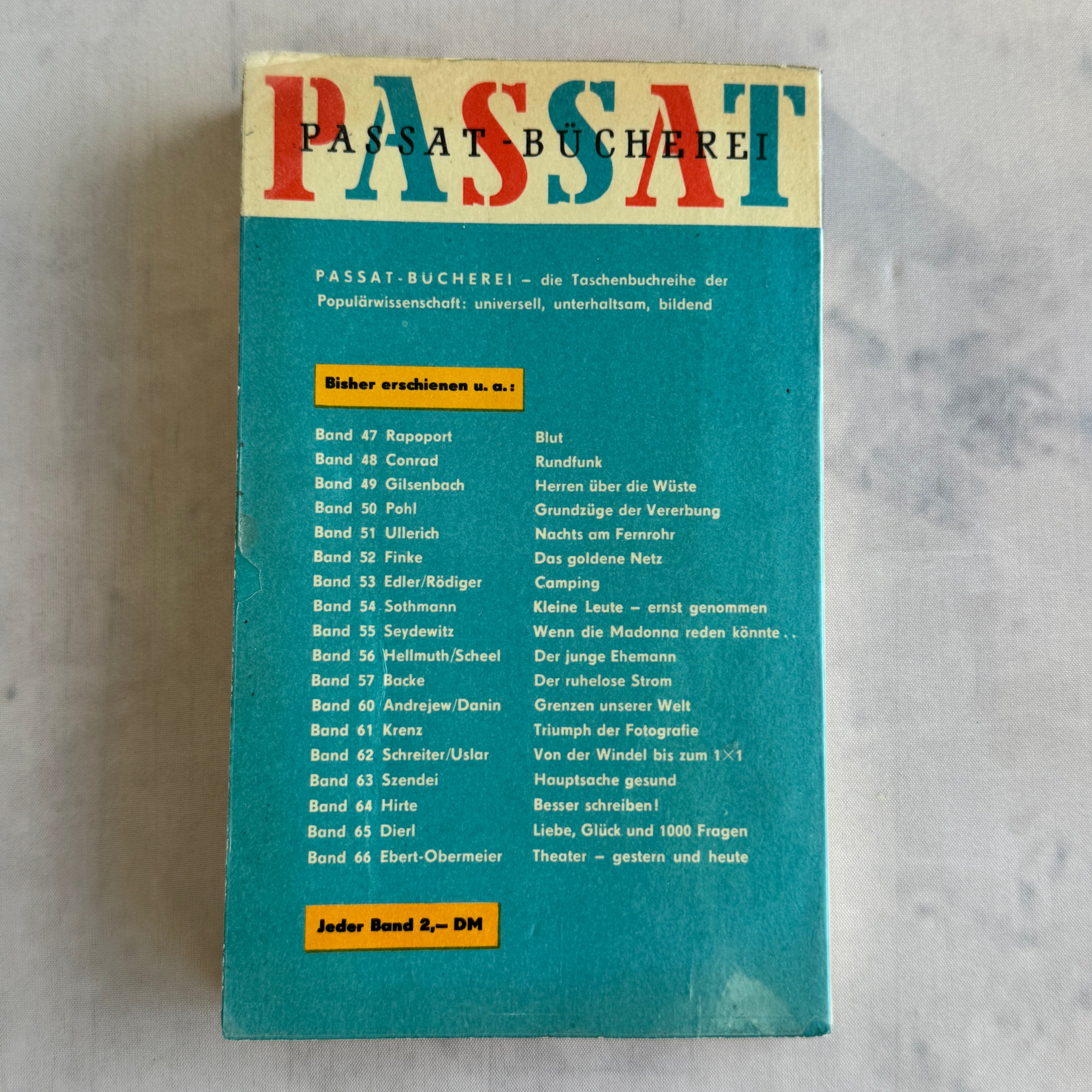 1964 DDR Nutrition Book “Gut Essen Aber Mit Köpfchen” – German Health Guide