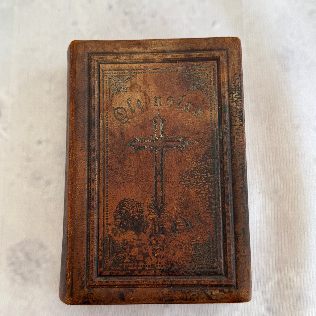 Antique Estonian Hymnal Uus Lauluraamat 1904 Tallinn – Embossed Leather Binding