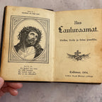 Antique Estonian Hymnal Uus Lauluraamat 1904 Tallinn – Embossed Leather Binding
