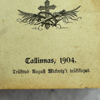 Antique Estonian Hymnal Uus Lauluraamat 1904 Tallinn – Embossed Leather Binding