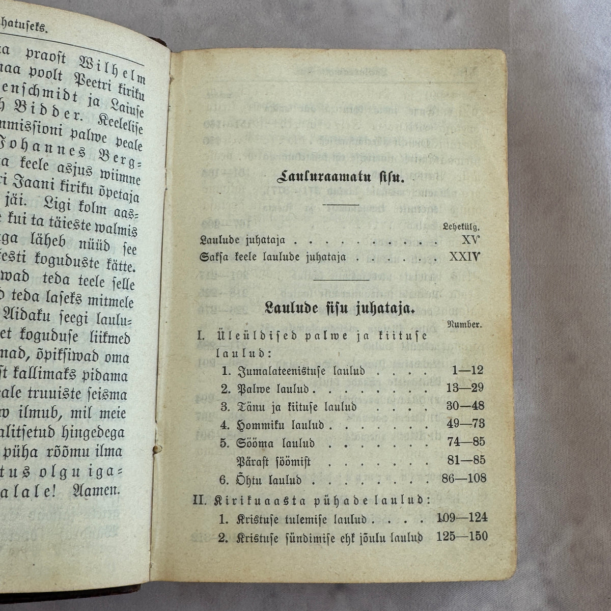 Antique Estonian Hymnal Uus Lauluraamat 1904 Tallinn – Embossed Leather Binding