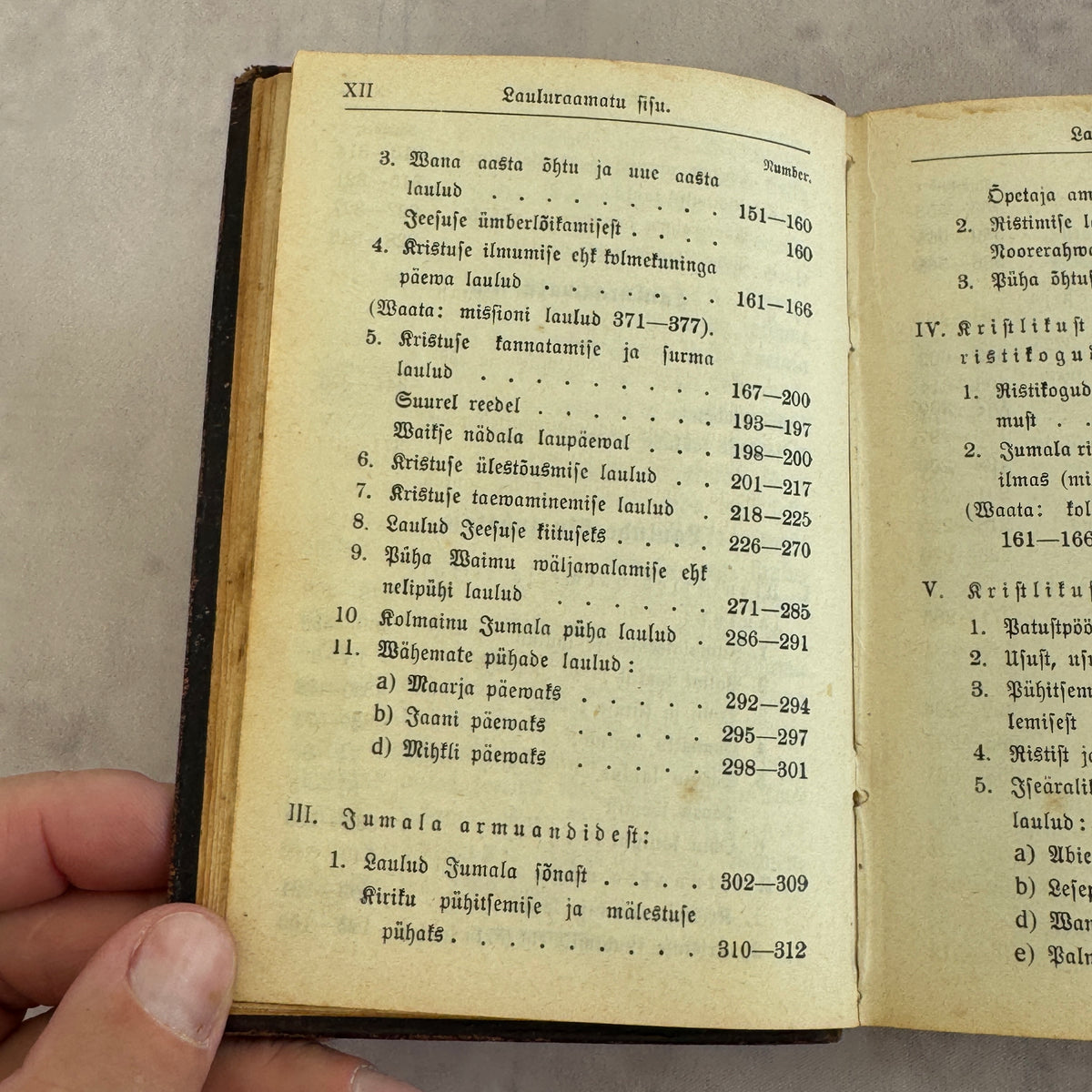 Antique Estonian Hymnal Uus Lauluraamat 1904 Tallinn – Embossed Leather Binding