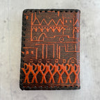 Vintage Estonian Leather Passport Cover Tartu – Embossed Hand-Laced Wallet