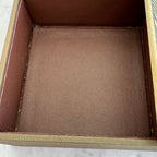 Vintage Butterfly Jewelry Box – Printed Lid Square Trinket Box, 12 x 12 cm