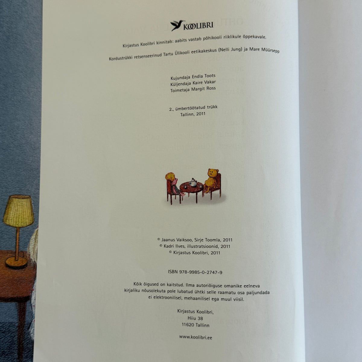 Aabits – Estonian ABC Primer by Vaiksoo, Toomla, Ilves – Koolibri 2011 Hardcover