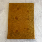 Vintage Estonian Embossed Leather Portfolio Folder Folk Art Document Case 30 cm