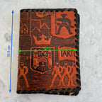 Vintage Estonian Leather Passport Cover Tartu – Embossed Hand-Laced Wallet