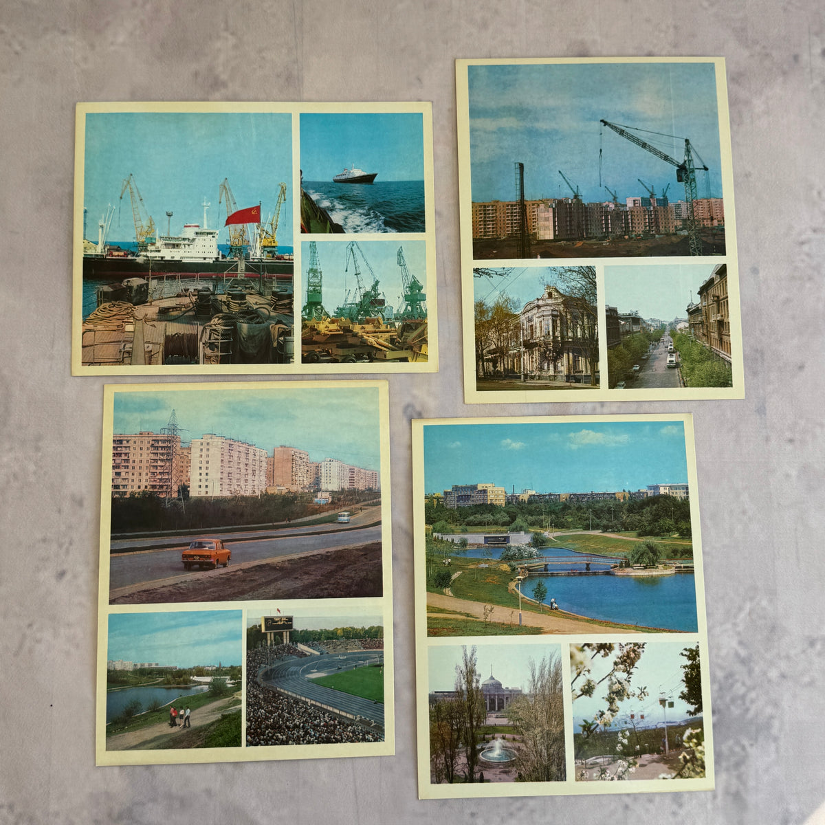 Hero City Odessa 1978 Soviet Postcard Set – 24 Cards in Original Folder, USSR