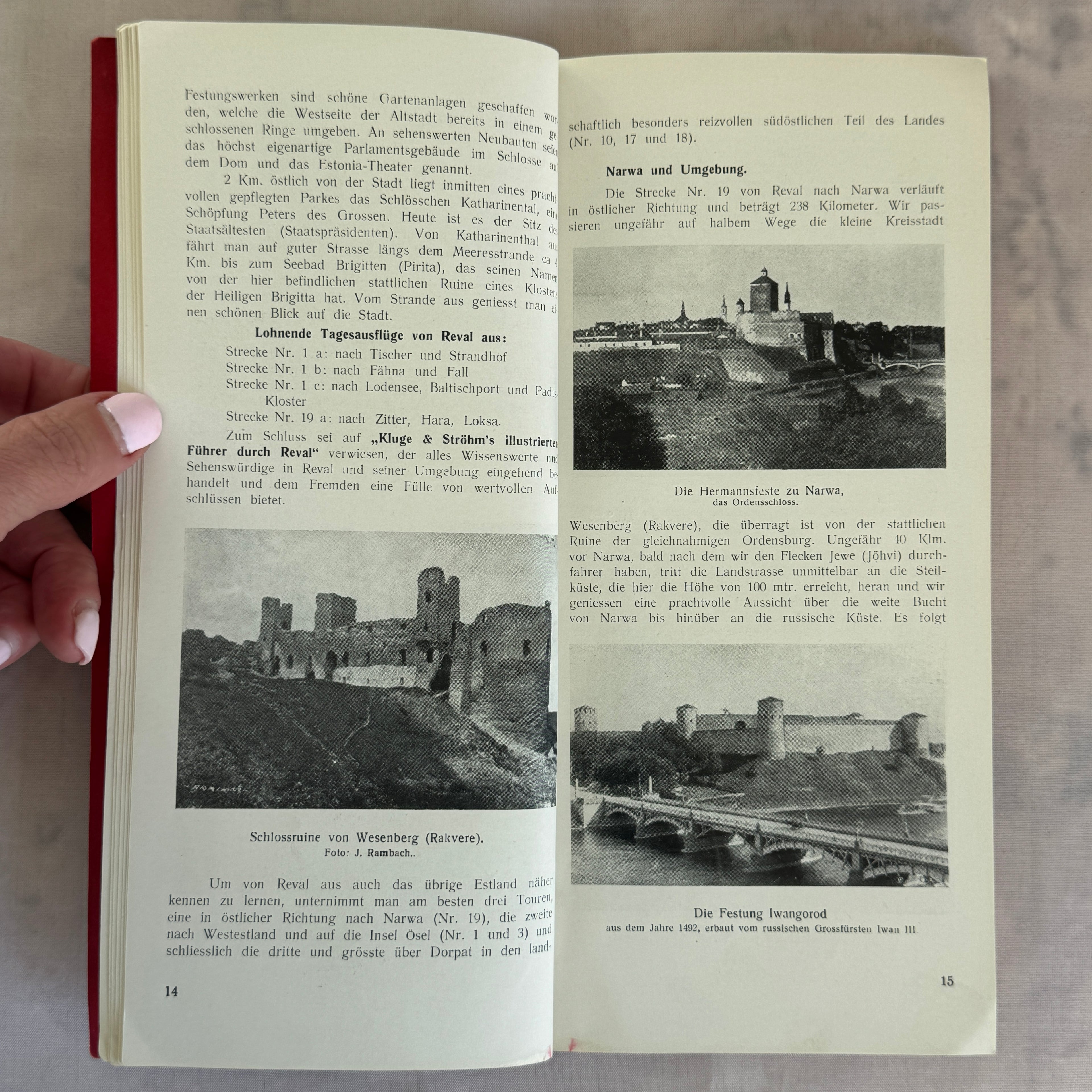 Auto-Führer Estland 1920s Vintage Travel Guide Book Map Rare