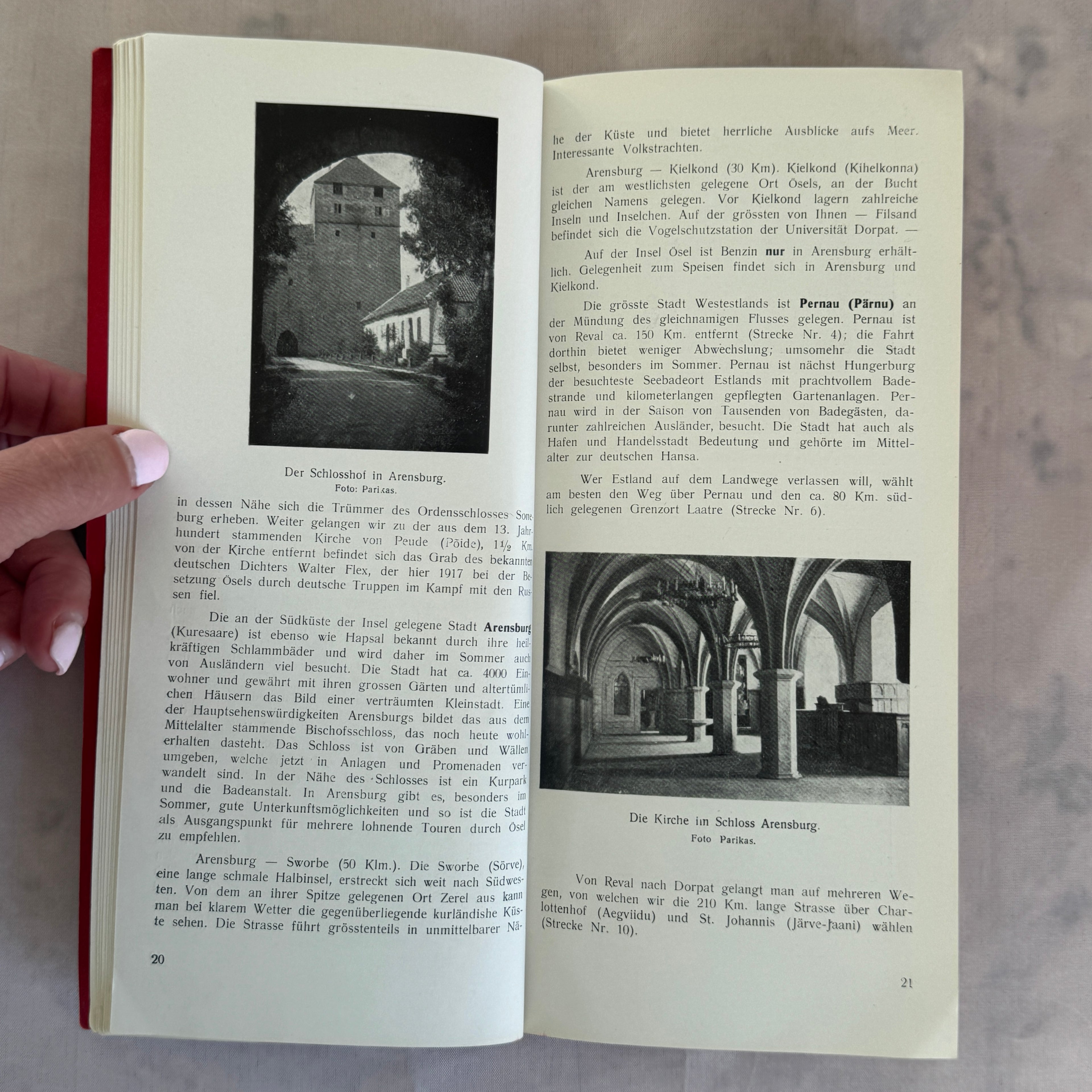 Auto-Führer Estland 1920s Vintage Travel Guide Book Map Rare