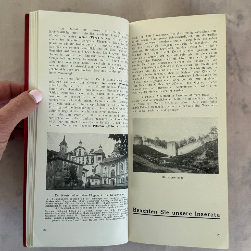 Auto-Führer Estland 1920s Vintage Travel Guide Book Map Rare