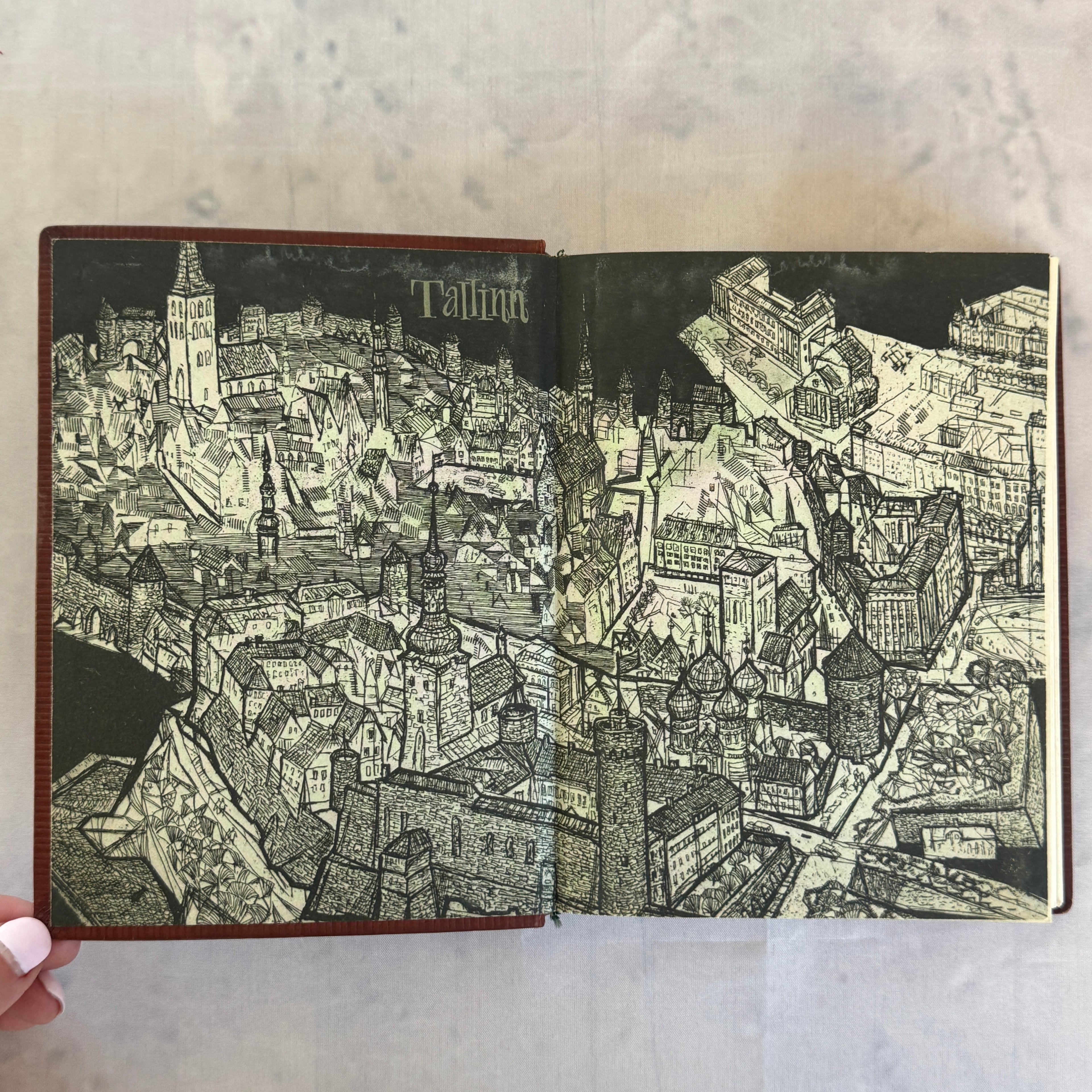 Estonian SSR Leather Notebook ARS KFK 1960s Tallinn Journal Rally Notes
