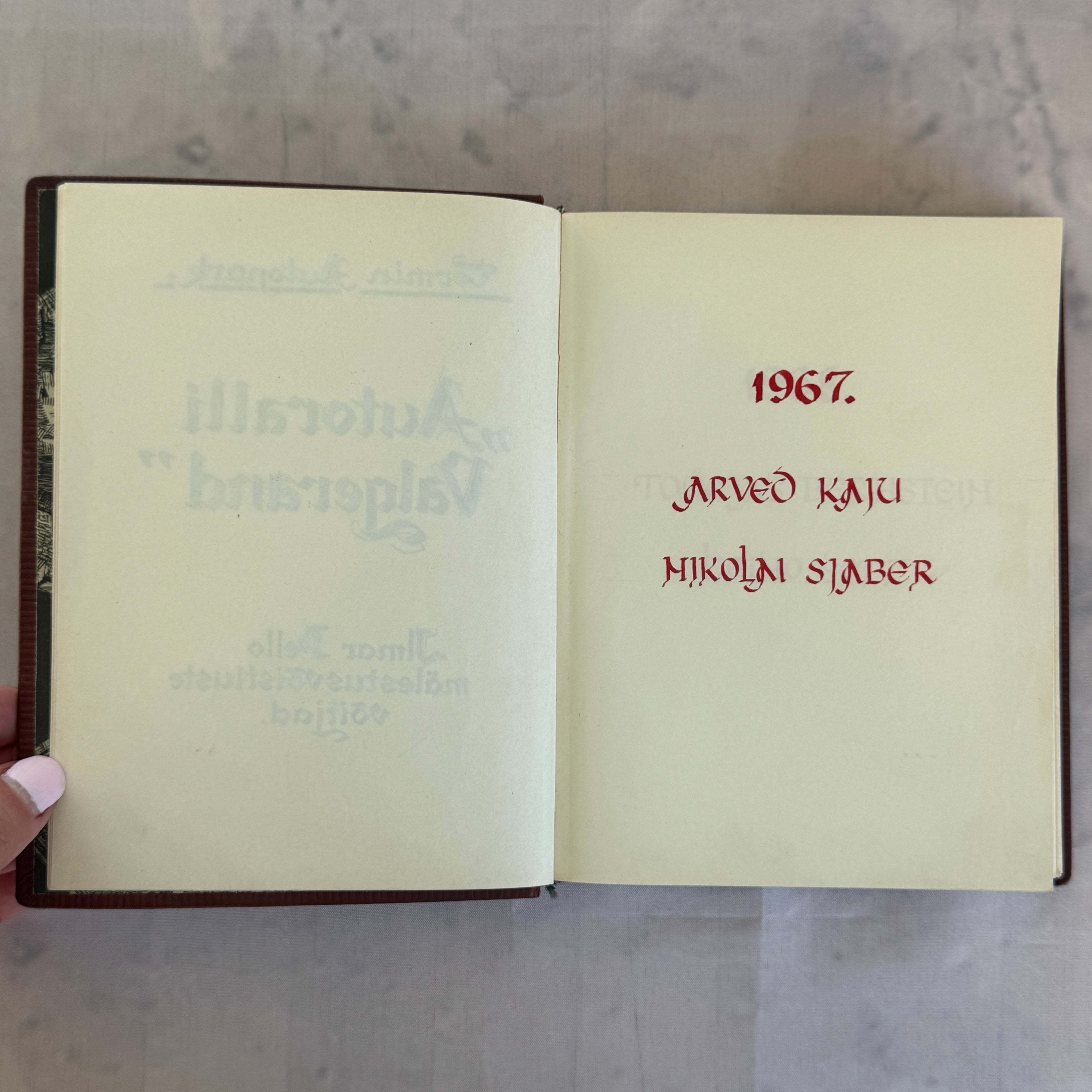 Estonian SSR Leather Notebook ARS KFK 1960s Tallinn Journal Rally Notes