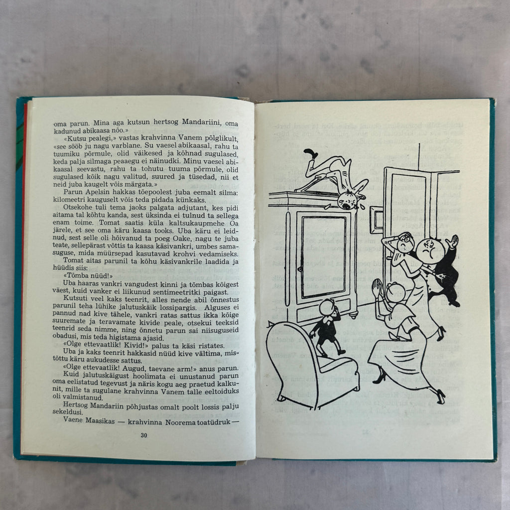 Cipollino Seiklused – Gianni Rodari 1975 Illustrated Estonian Children’s Book