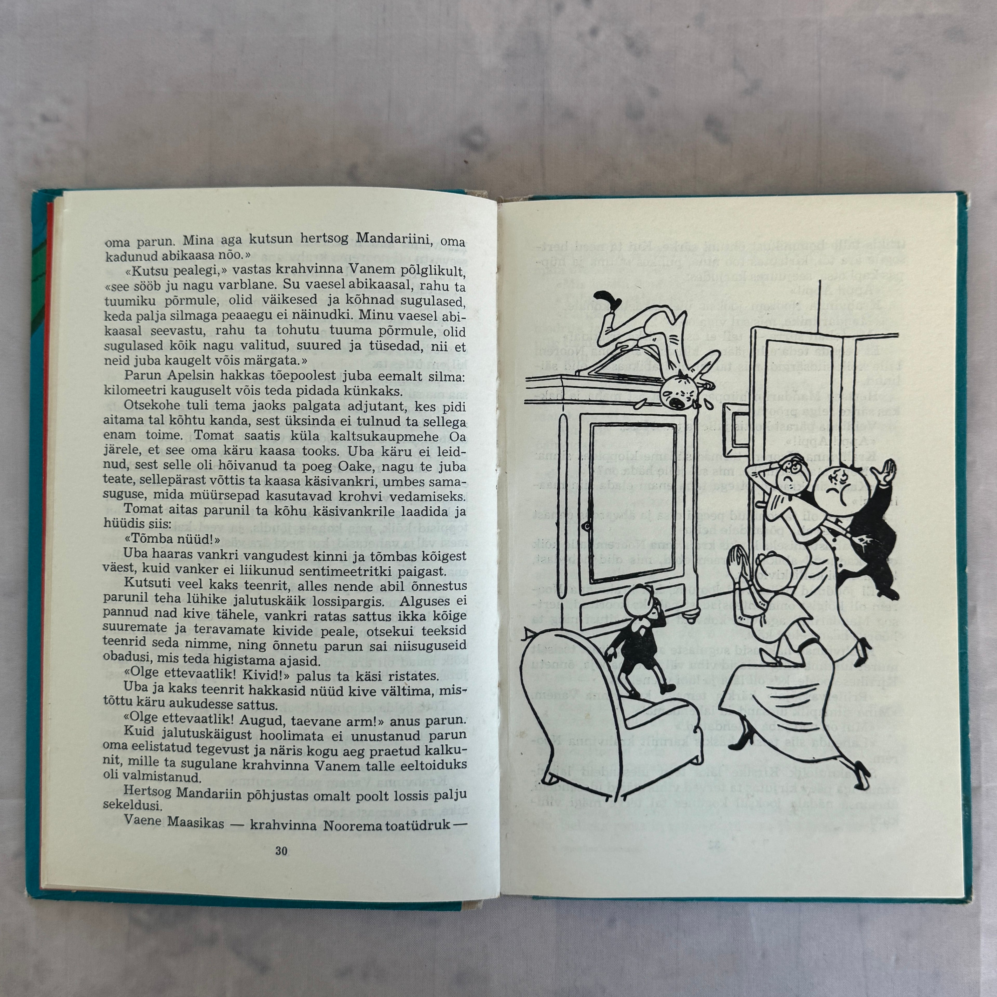 Cipollino Seiklused – Gianni Rodari 1975 Illustrated Estonian Children’s Book