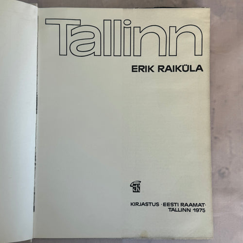 1975 Tallinn Photo Album Erik Raiküla Estonia Architecture Black White Book