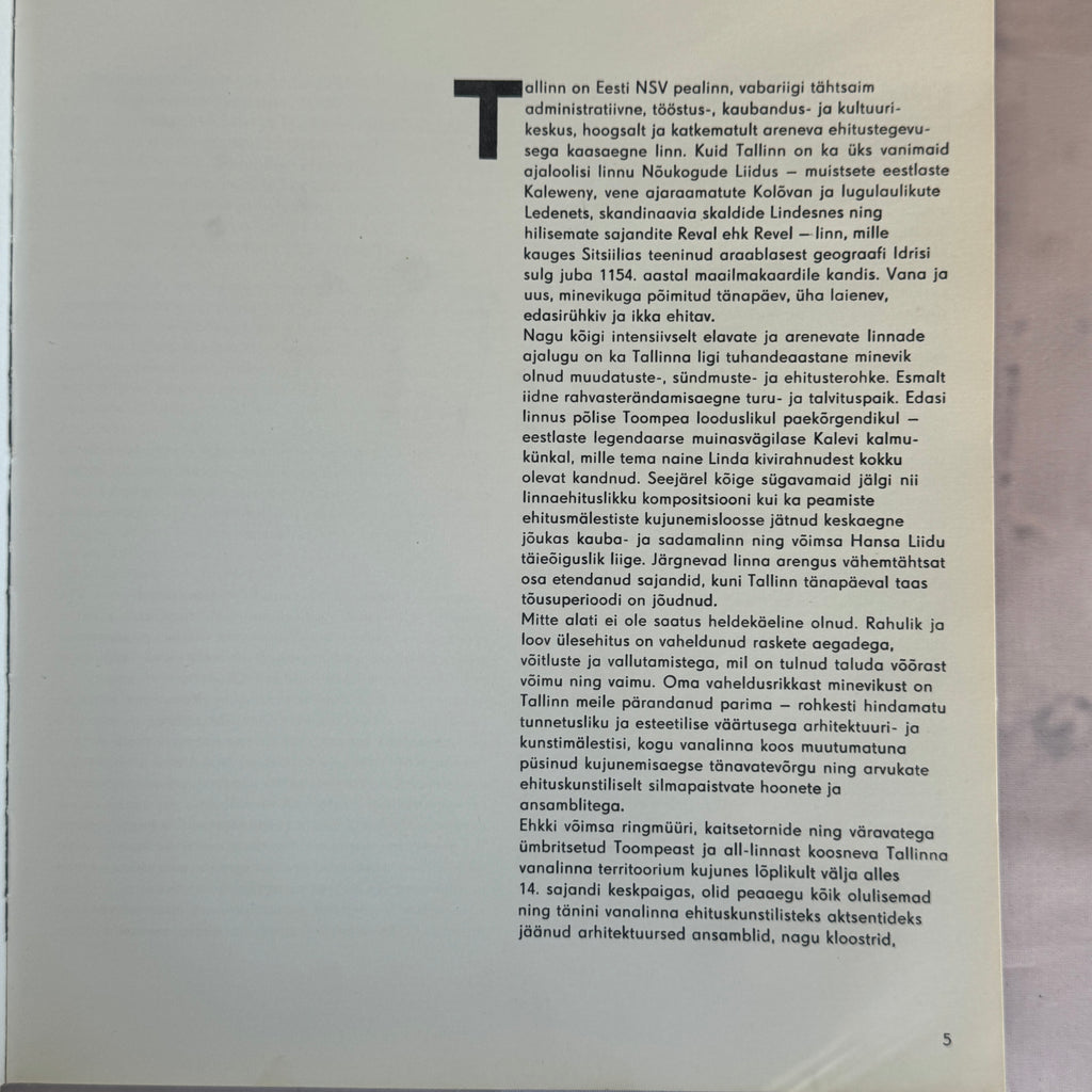 1975 Tallinn Photo Album Erik Raiküla Estonia Architecture Black White Book