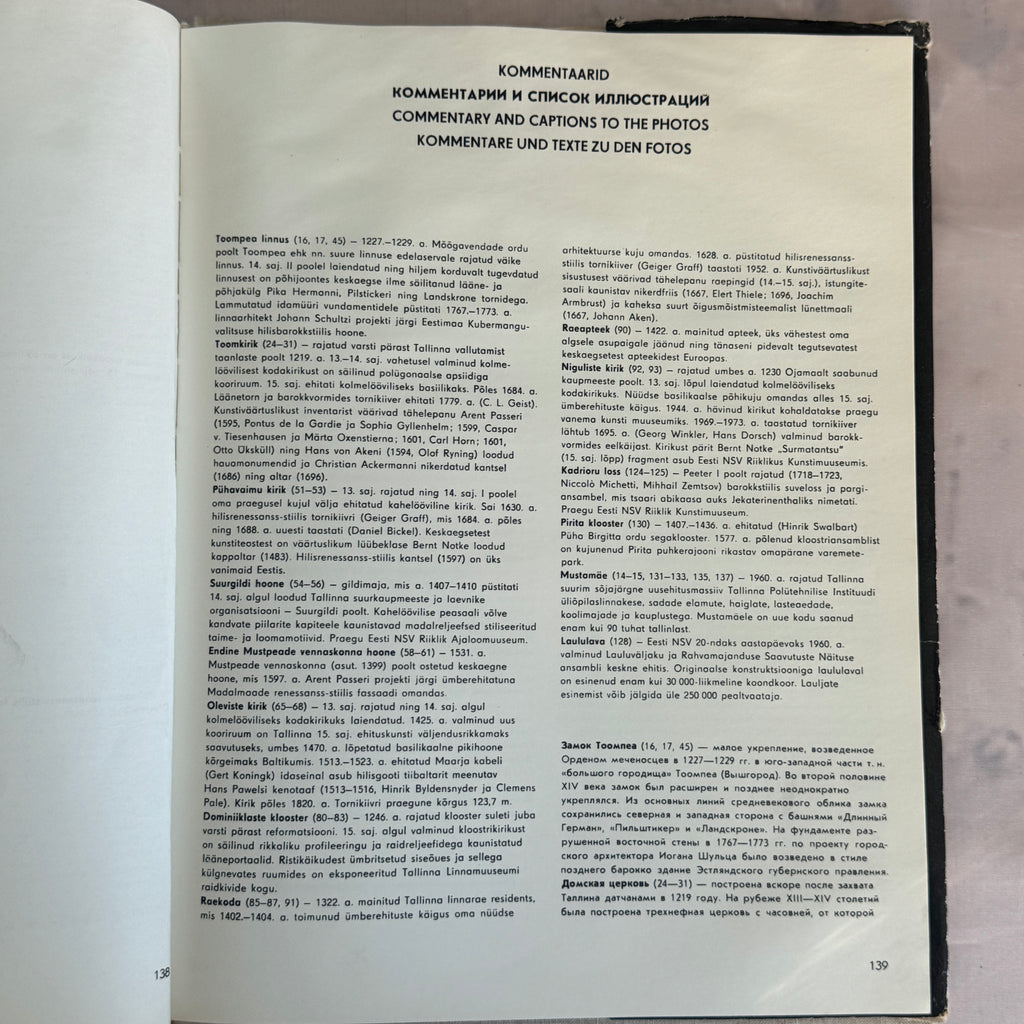 1975 Tallinn Photo Album Erik Raiküla Estonia Architecture Black White Book