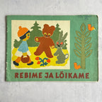 Vintage Estonian Children's Craft Book Rebime ja lõikame – Paper Collage 1964