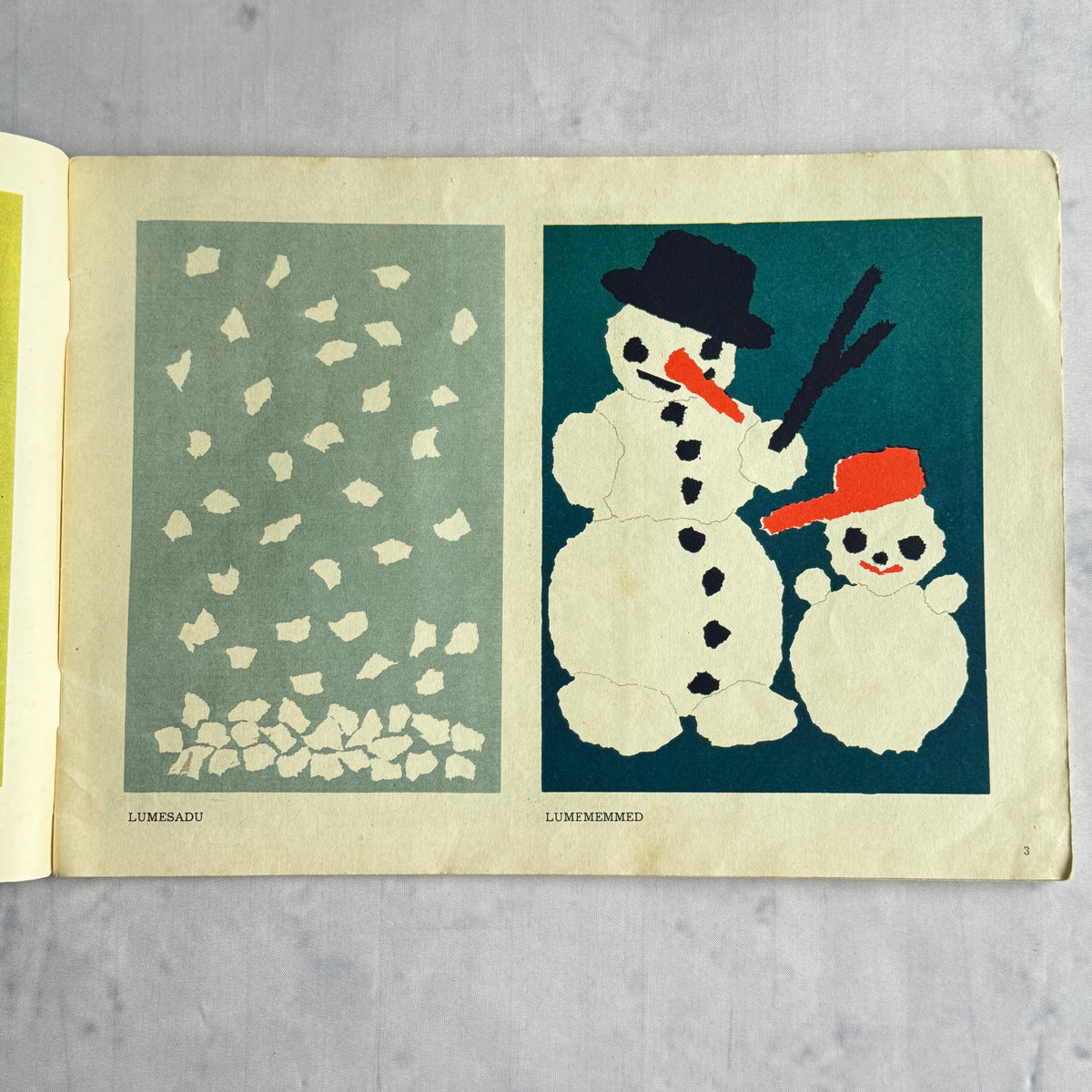 Vintage Estonian Children's Craft Book Rebime ja lõikame – Paper Collage 1964