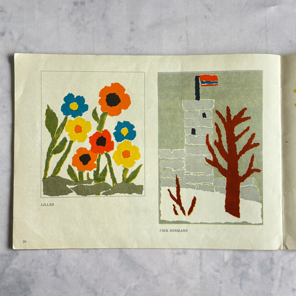 Vintage Estonian Children's Craft Book Rebime ja lõikame – Paper Collage 1964