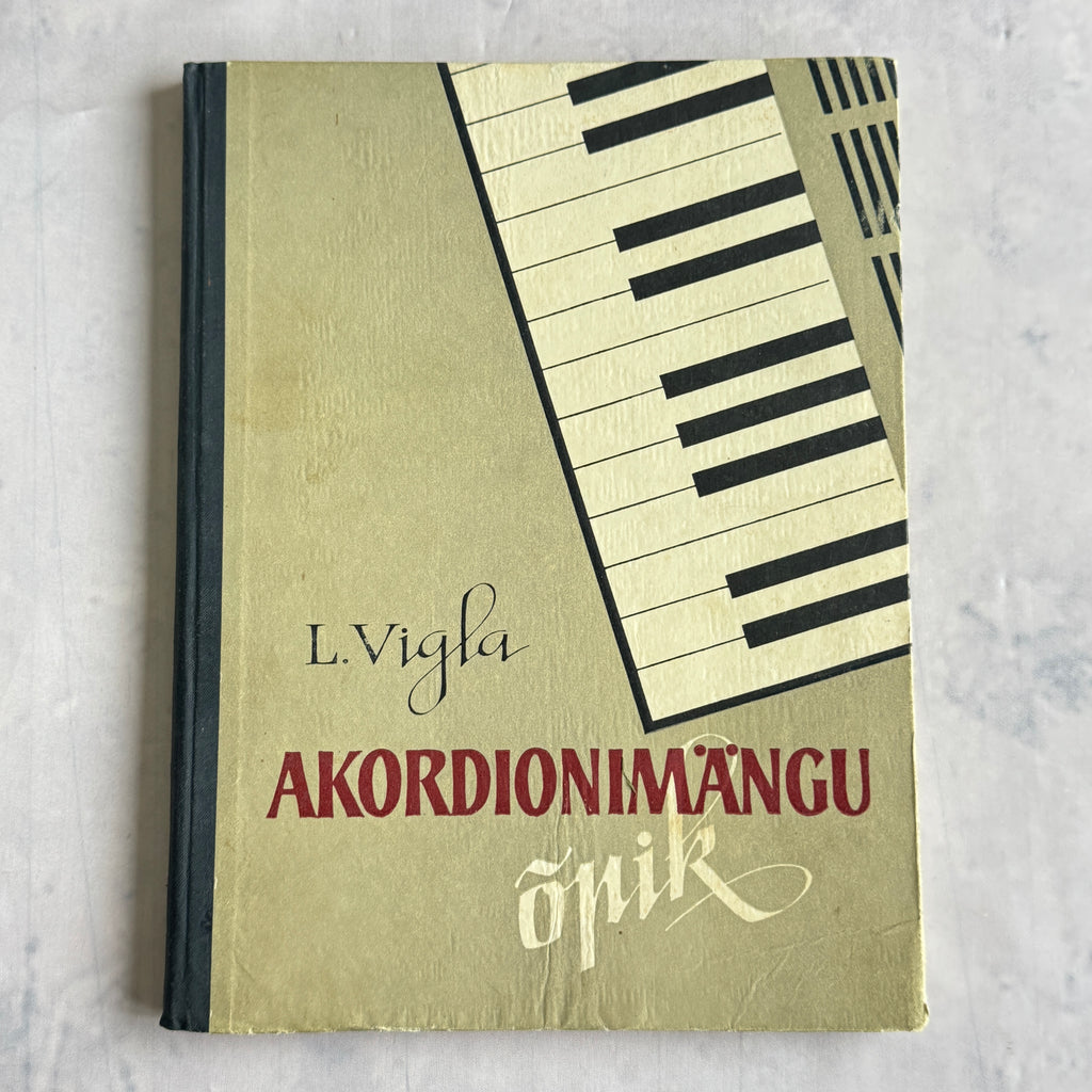 Leopold Vigla Akordionimängu õpik – Estonian Accordion Tutor Book, 1968