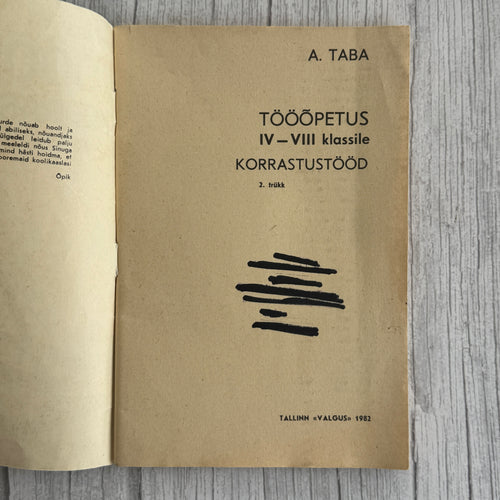 1982 Soviet Estonian Home Manual Tööõpetus