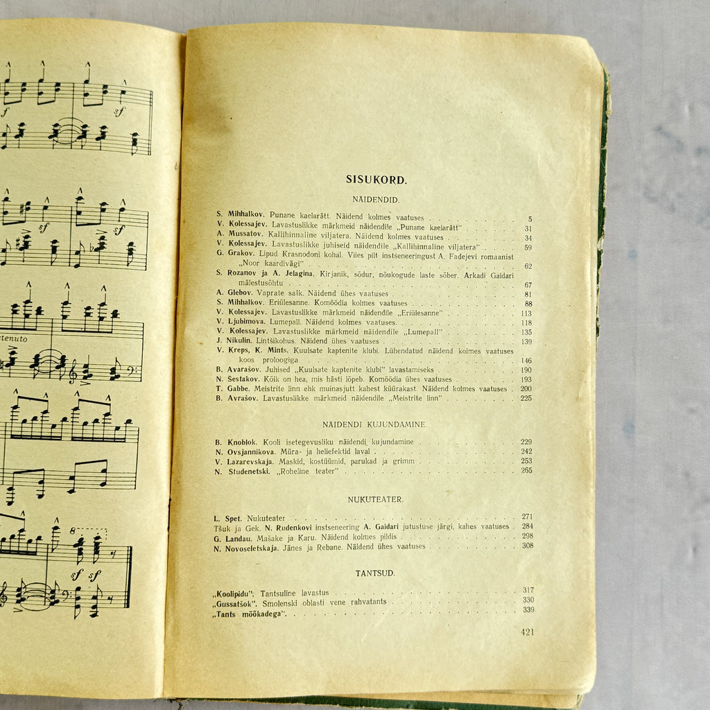 Pioneeri-teater (1951) – Soviet Estonian Pioneer Theatre Book