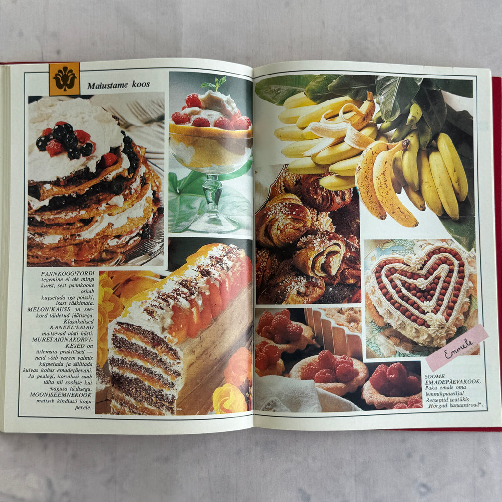 Estonian Mothers Day Book 1994 Retro Cookbook Crafts Decor