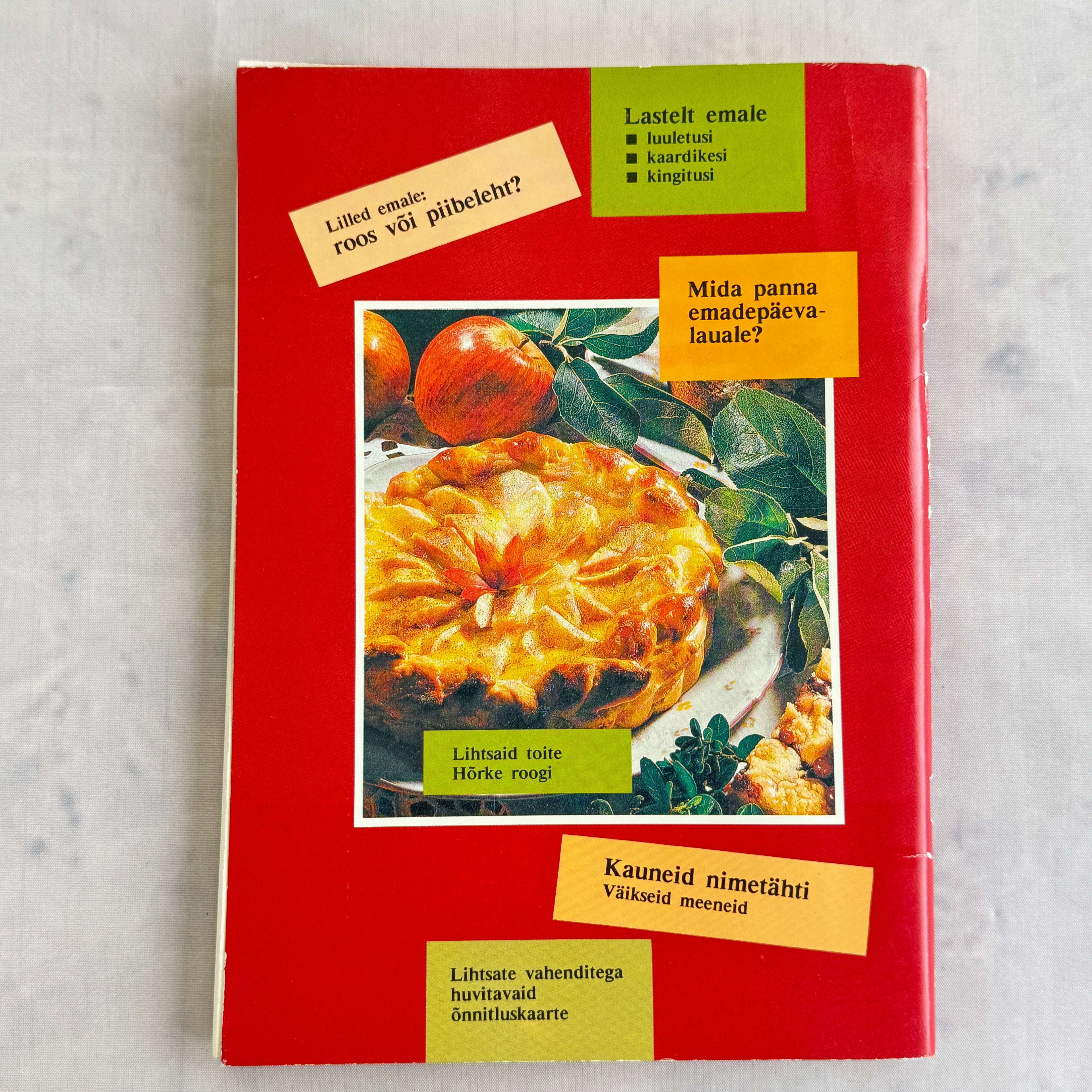Estonian Mothers Day Book 1994 Retro Cookbook Crafts Decor