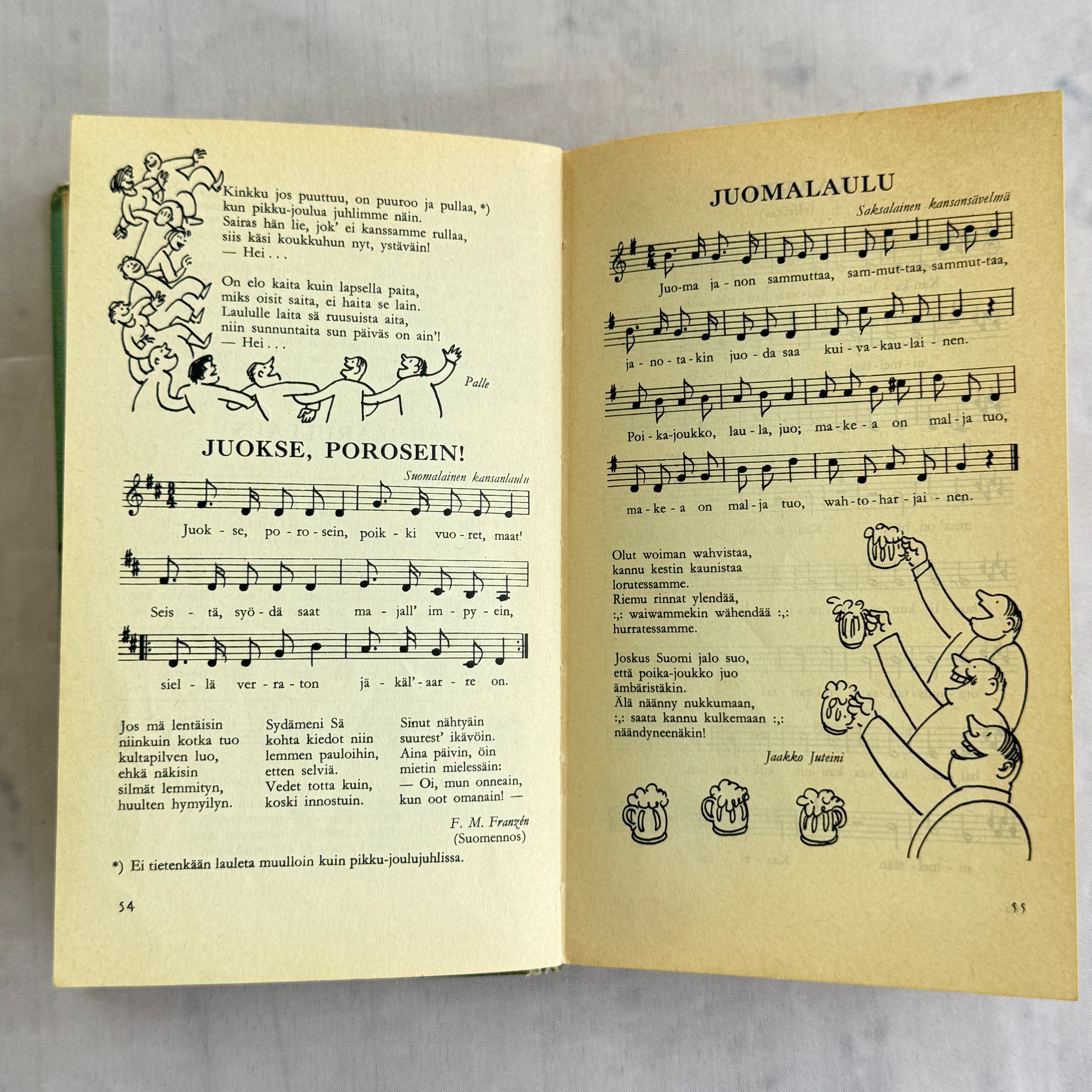 Finnish songbook “Iloisen laulajan kirja”, published by WSOY in 1967