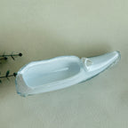 Glass Shoe Bowl – White Milk Glass Slipper Dish