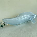 Glass Shoe Bowl – White Milk Glass Slipper Dish