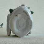 Swan Trinket Dish Porcelain Jewelry Holder Floral Decor