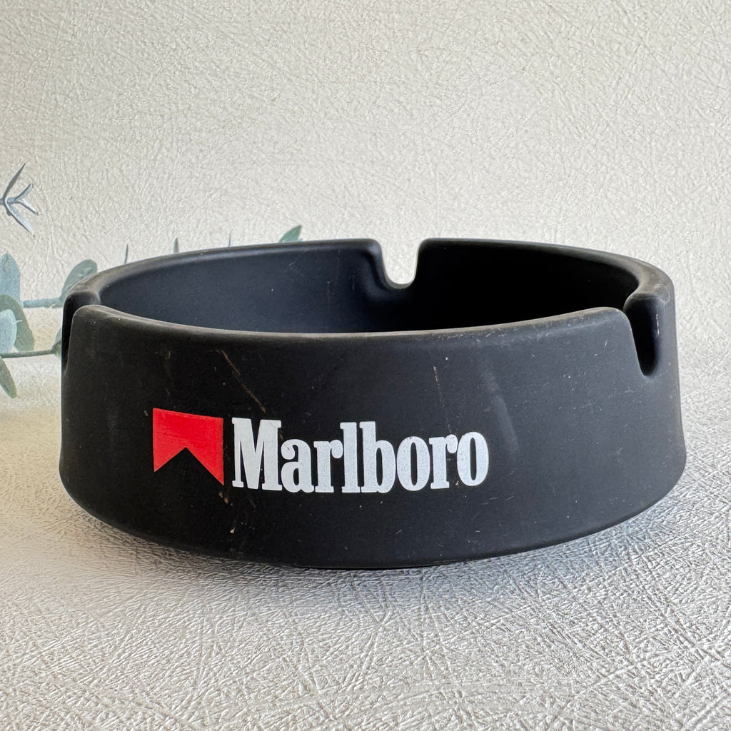 Marlboro Black Matte Ashtray – Iconic Retro Statement Piece