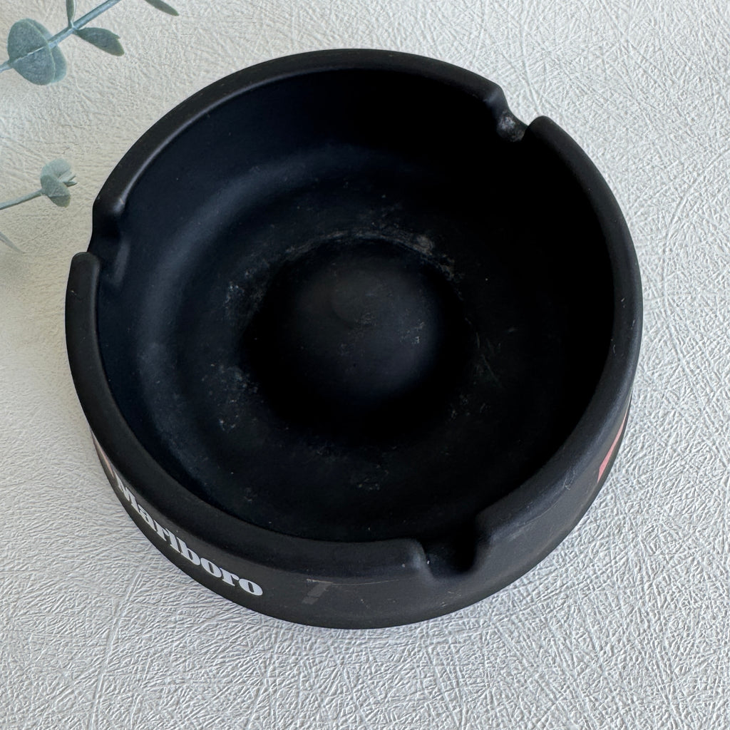 Marlboro Black Matte Ashtray – Iconic Retro Statement Piece