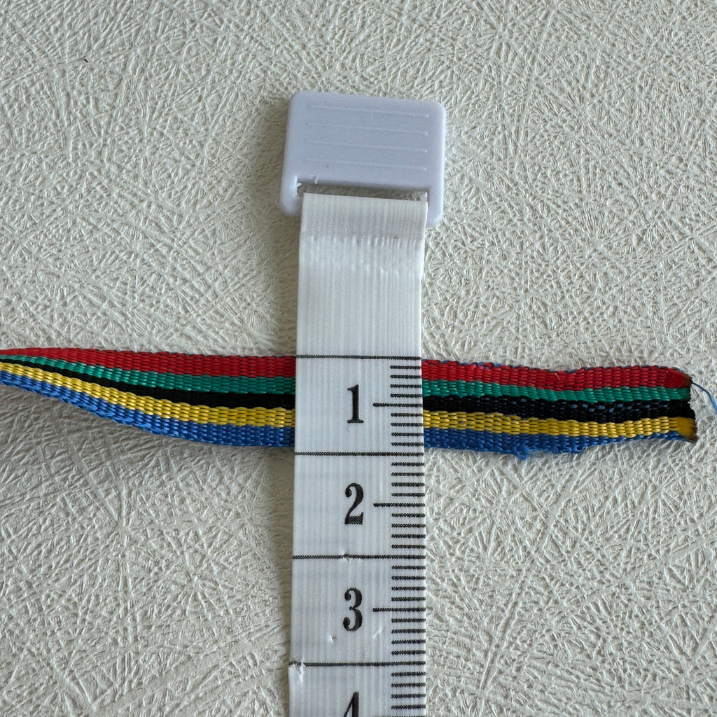 Soviet Era Ribbon 1980 Moscow Olympic Style Striped Trim 2.1m