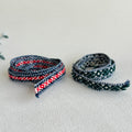 Baltic Folk Woven Ribbon Set – Traditional Ethnic Textile Trim (2 pcs)